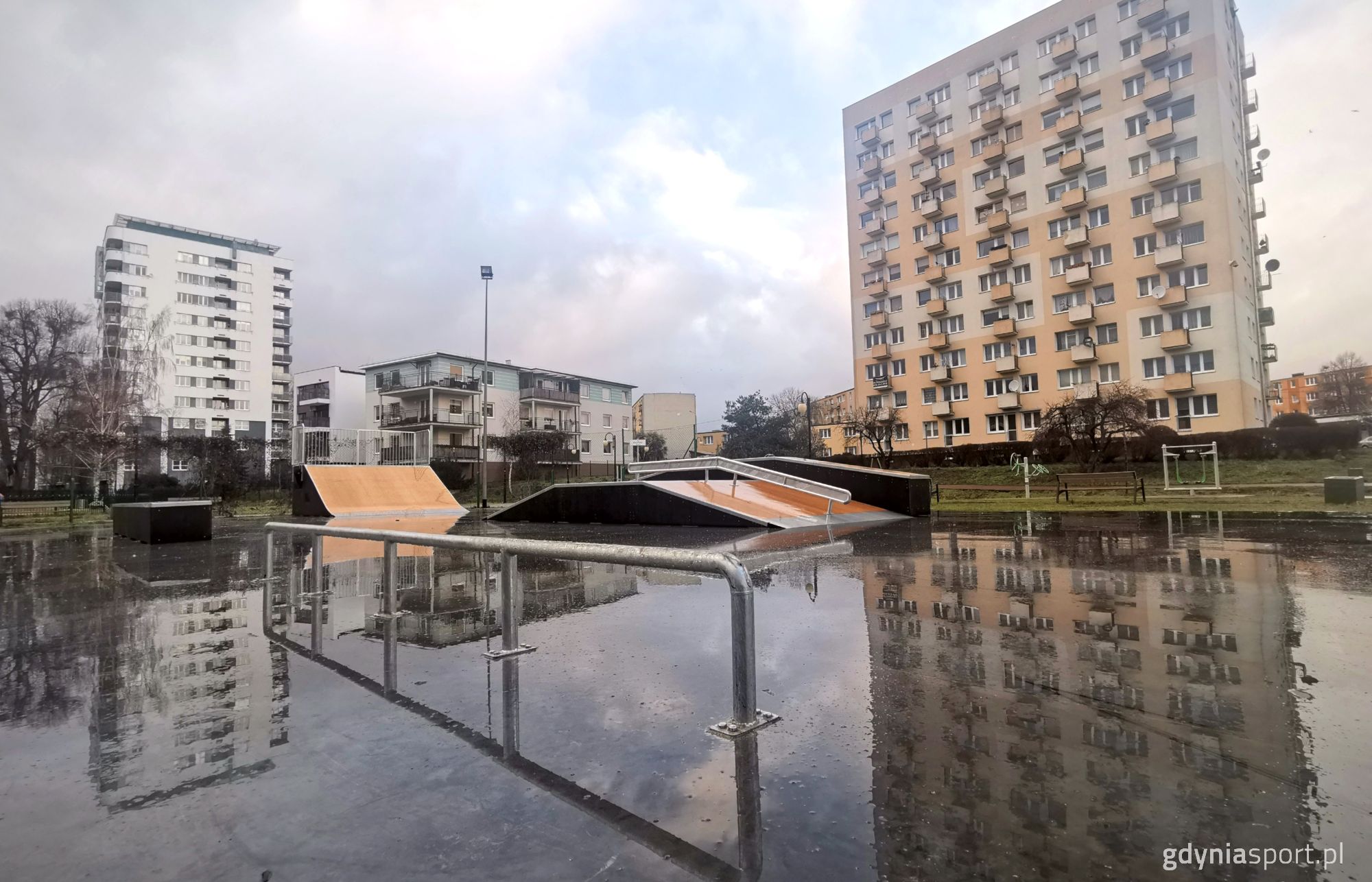 skatepark w parku kilońskim