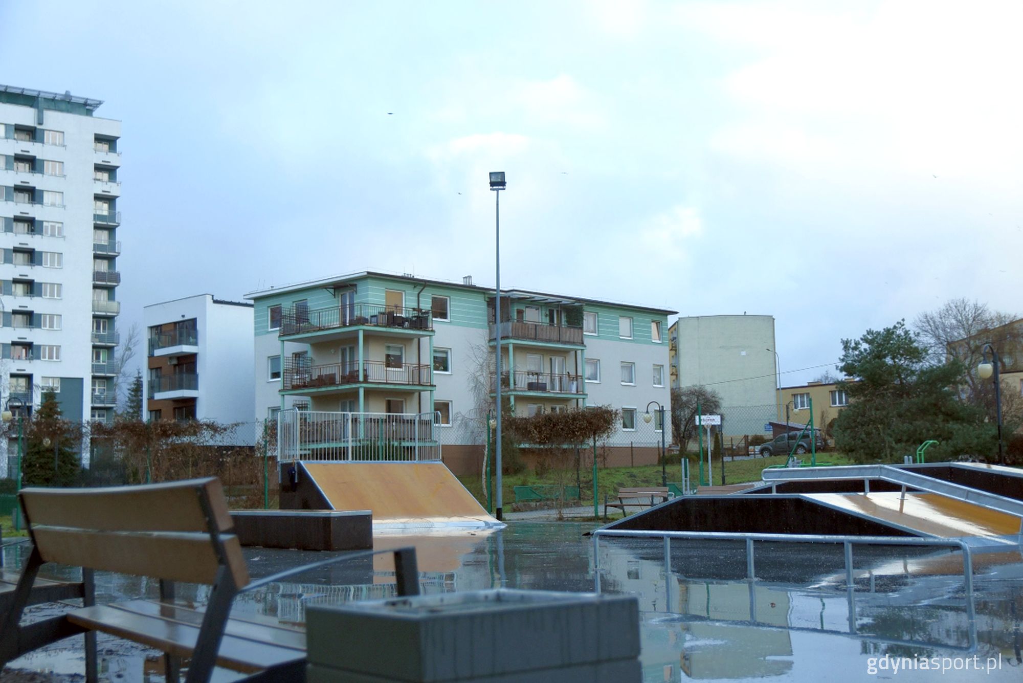 skatepark w parku kilońskim