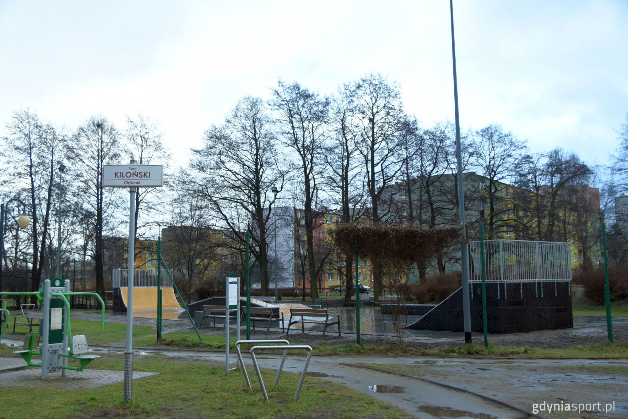 skatepark w parku kilońskim