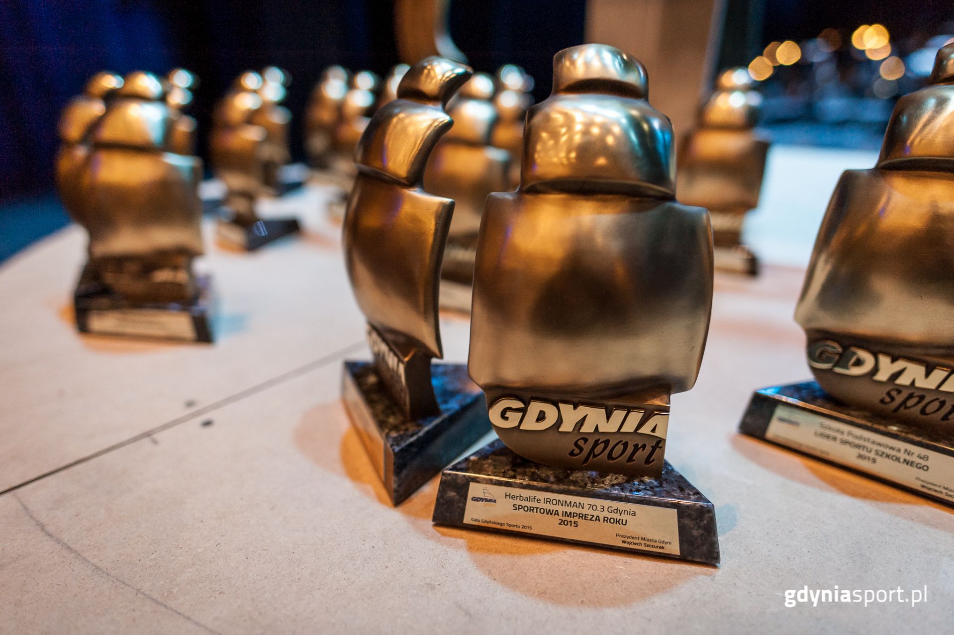 Statuetki Gali Gdyńskiego Sportu