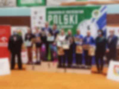 Podium Mistrzostw Polski w Badmintonie