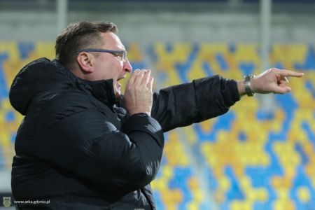 Czesław Michniewicz w Gdyni po raz ostatni poprowadził reprezentację Polski U21 / fot.arka.gdynia.pl