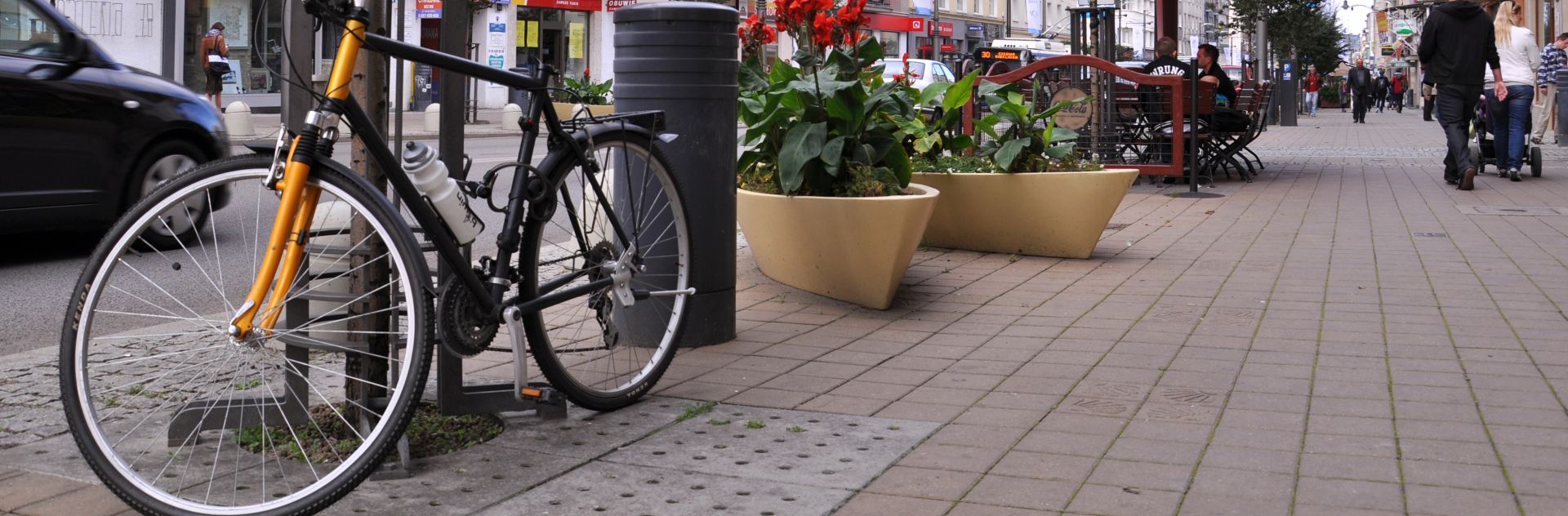 Rower na ulicy Gdyni 