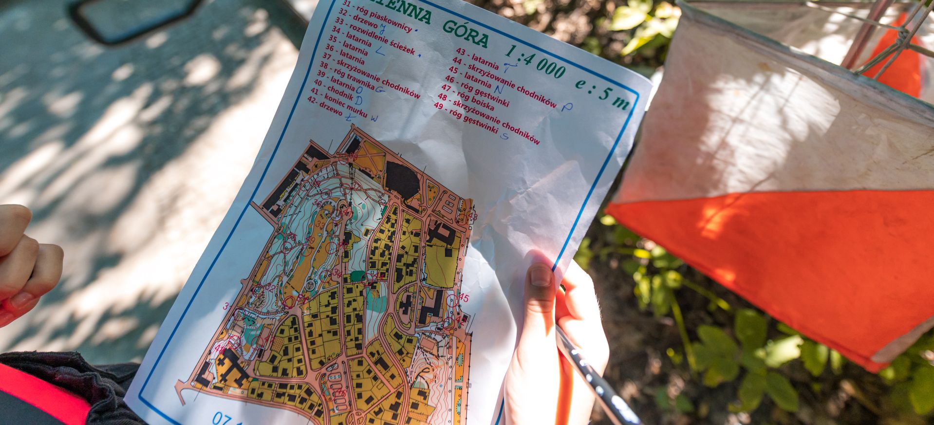 Mapa do biegu na orientację