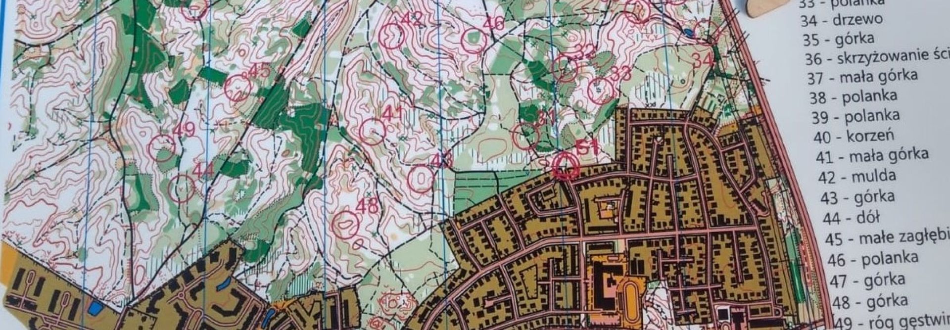 Mapa do biegu na orientację