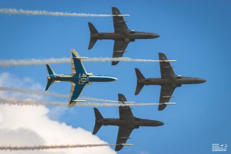 Samoloty podczas pokazów lotniczych Lotos Aerobaltic 2021