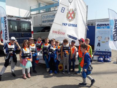 Dzieci podczas projektu Gdynia na Fali