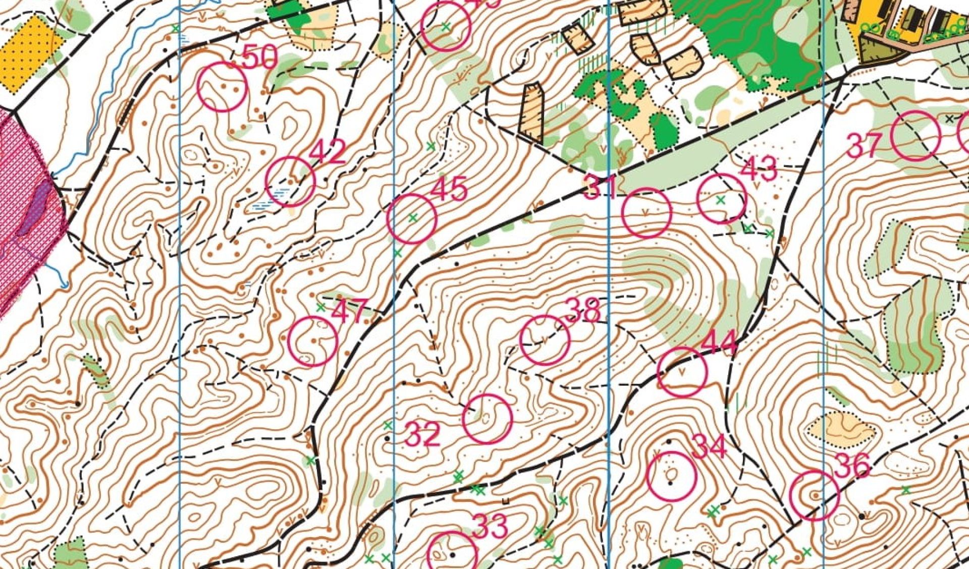 Mapa do biegu na orientację