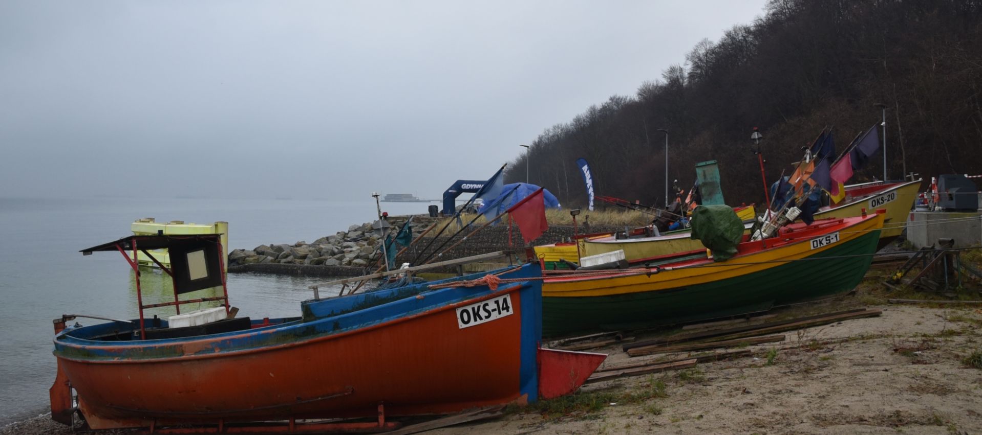 łodzie rybackie na Oksywiu 