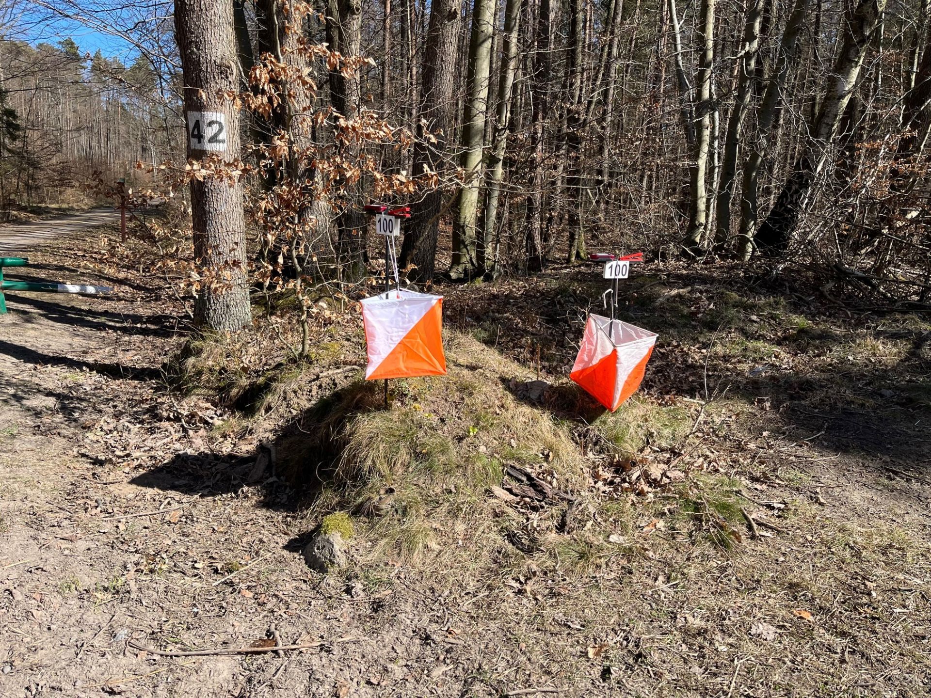 Punkt kontrolny podczas Gdy z Mapą i Kompasem