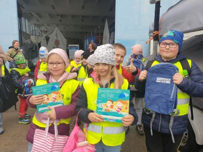 Dzieci podczas projektu Gdynia na Fali
