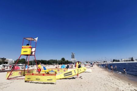 Kąpielisko na plaży w Gdyni