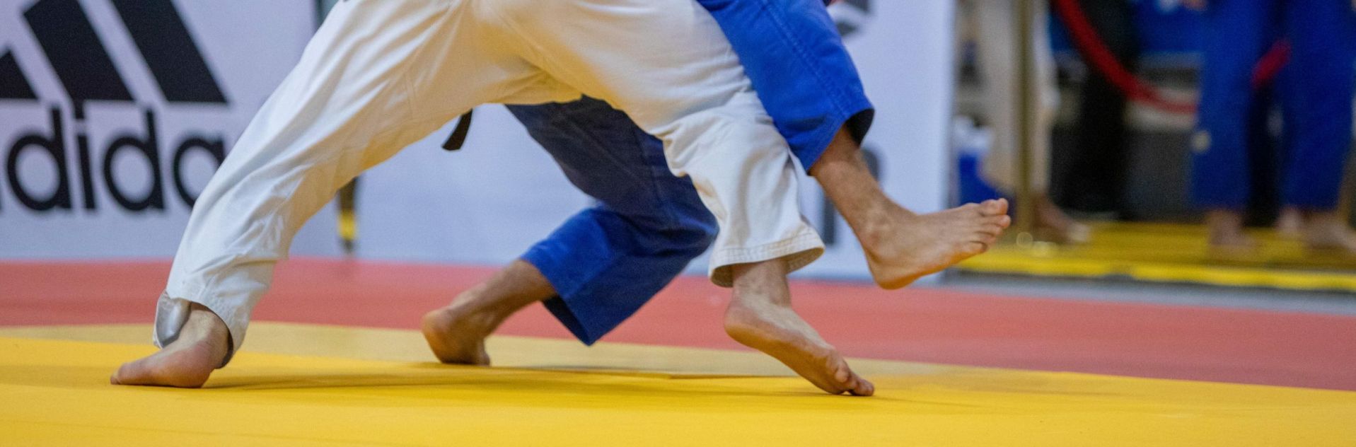 Judocy w trakcie walki na Tatami