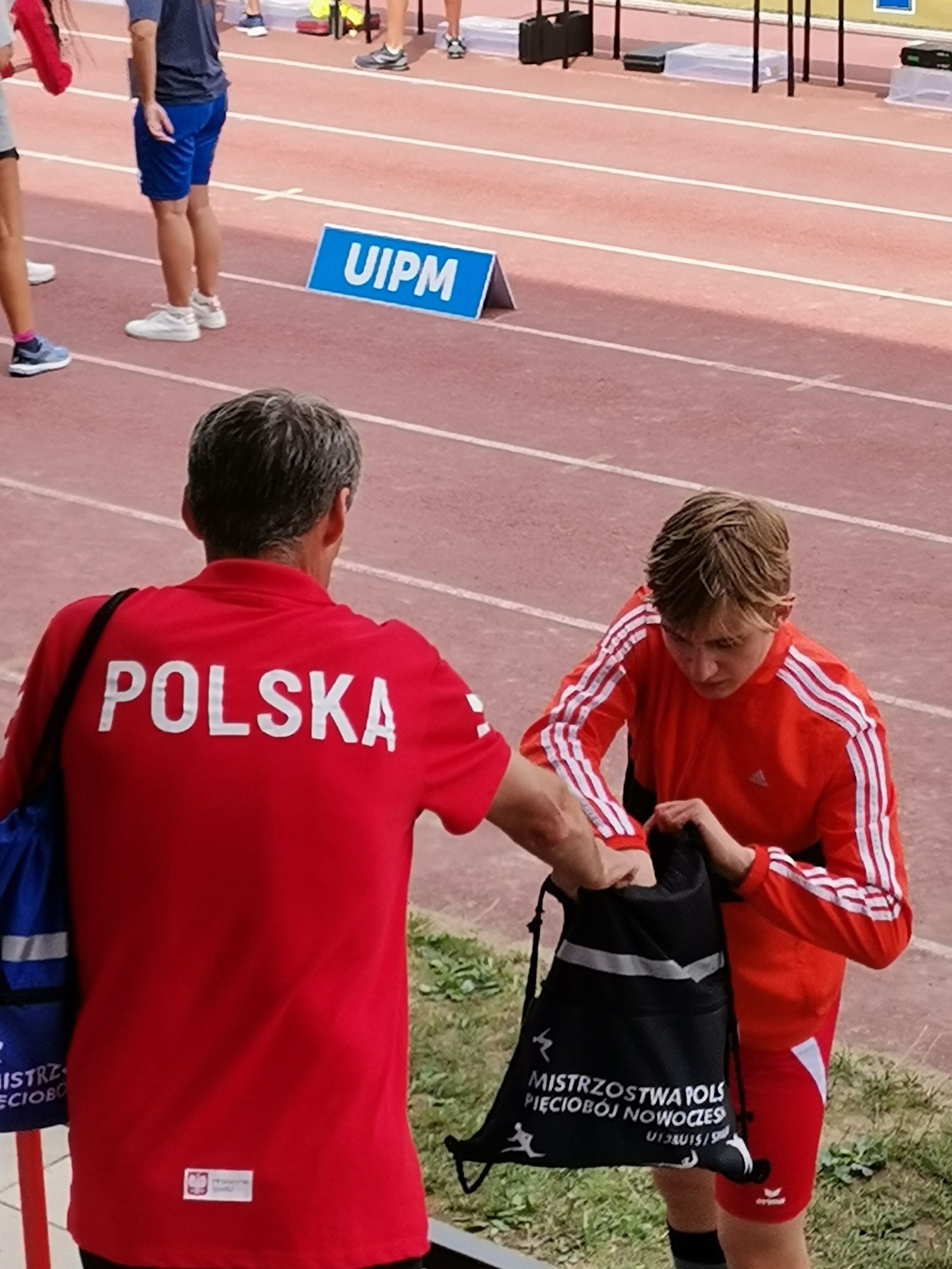 Krystian Trepczyk z trenerem 
