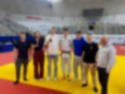 Zawodnicy UKS Galeon Judo Gdynia na tatami