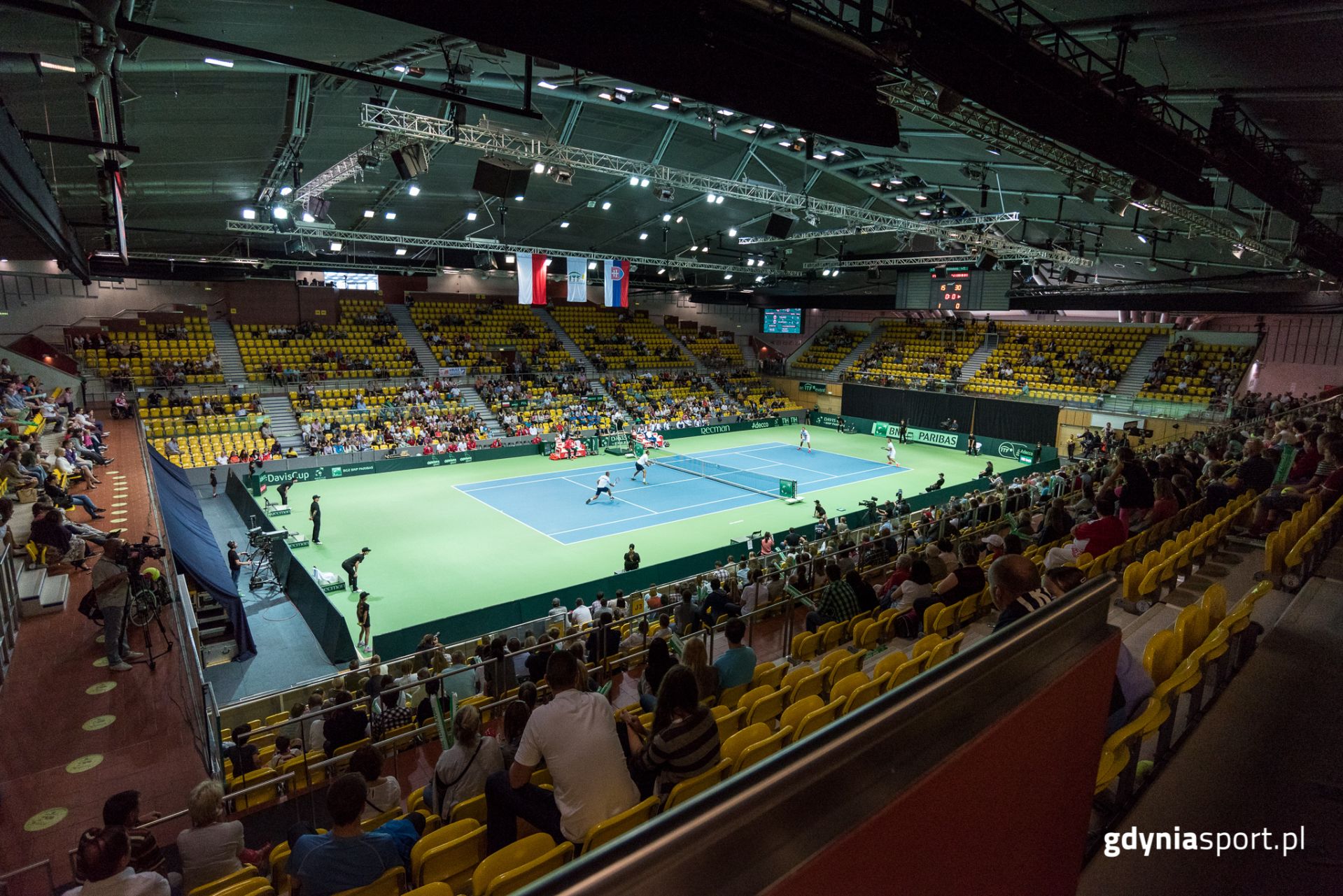 Mecz tenisowy na Polsat Plus Arena Gdynia